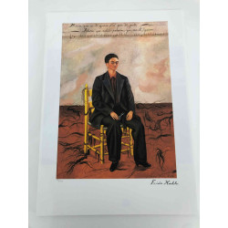 Frida Khalo 50x70 cm-ko litografia-sorta ziurtatua