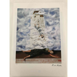 Frida Khalo Lithografie off set 50x70 cm gecertificeerd