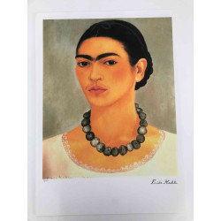 Frida Khalo Lithografie off set 50x70 cm gecertificeerd
