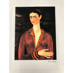 Frida Khalo 50x70 cm-ko litografia-sorta ziurtatua