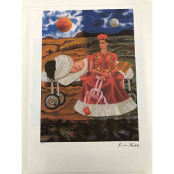 Frida Khalo Lithografie off set 50x70 cm gecertificeerd