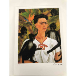 Frida Khalo Lithografie off set 50x70 cm gecertificeerd