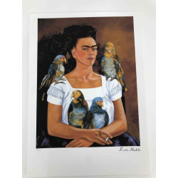 Frida Khalo Lithografie off set 50x70 cm gecertificeerd