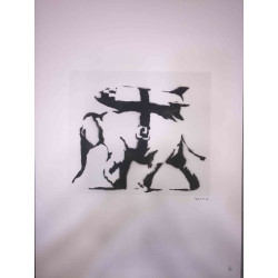Banksy Lithografie offset 50x70 cm POW-editie