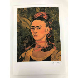 Frida Khalo 50x70 cm-ko litografia-sorta ziurtatua