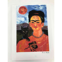 Frida Khalo Lithografie off set 50x70 cm gecertificeerd