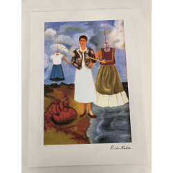 Frida Khalo 50x70 cm-ko litografia-sorta ziurtatua