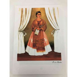 Frida Khalo 50x70 cm-ko litografia-sorta ziurtatua