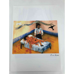 Frida Khalo Lithografie off set 50x70 cm gecertificeerd