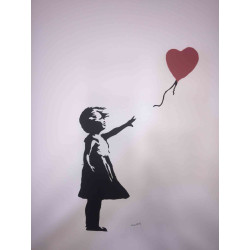 Litografia de Banksy off set 50x70 cm edição POW