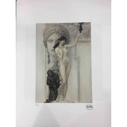 Gustav Klimt Lithografie off set 50x70 cm gecertificeerd
