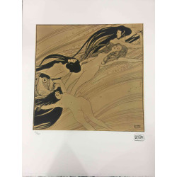 Gustav Klimt Lithographie Offset 50x70 cm zertifiziert