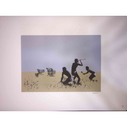 Litografia de Banksy off set 50x70 cm edição POW