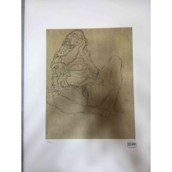 Gustav Klimt Lithografie off set 50x70 cm gecertificeerd