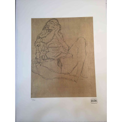 Gustav Klimt Lithografie off set 50x70 cm gecertificeerd