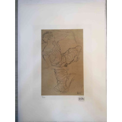 Gustav Klimt Lithografie off set 50x70 cm gecertificeerd