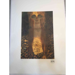 Gustav Klimt Lithographie Offset 50x70 cm zertifiziert