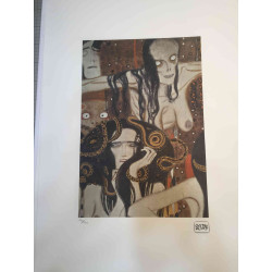 Gustav Klimt Lithographie Offset 50x70 cm zertifiziert