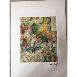 Litografía Henri Matisse off set 50x70 cm certificada
