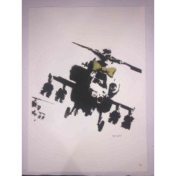 Litografia de Banksy off set 50x70 cm edição POW