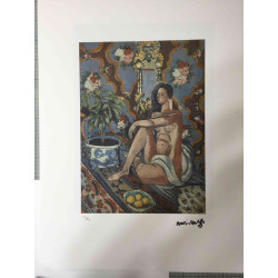 Henri Matisse Lithografie off set 50x70 cm gecertificeerd