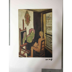 Henri Matisse Lithografie off set 50x70 cm gecertificeerd