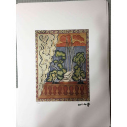 Litografía Henri Matisse off set 50x70 cm certificada