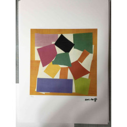 Henri Matisse Lithografie off set 50x70 cm gecertificeerd