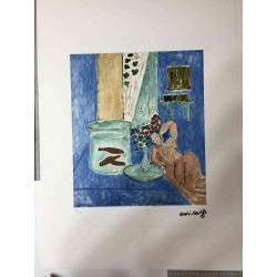 Litografía Henri Matisse off set 50x70 cm certificada