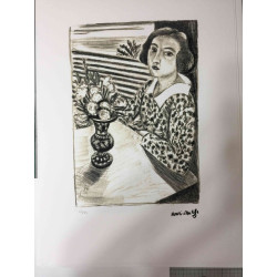 Litografía Henri Matisse off set 50x70 cm certificada
