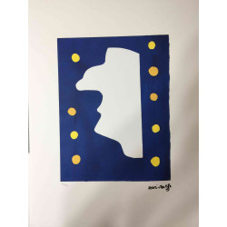 Litografía Henri Matisse off set 50x70 cm certificada