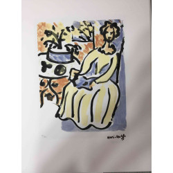 Henri Matisse Lithografie off set 50x70 cm gecertificeerd