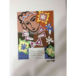 Litografía Henri Matisse off set 50x70 cm certificada