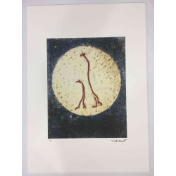 Max Ernst Lithografie off set 50x70 cm gecertificeerd