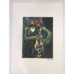 Max Ernst Lithografie off set 50x70 cm gecertificeerd