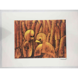 Max Ernst Lithografie off set 50x70 cm gecertificeerd