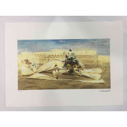 Max Ernst Lithografie off set 50x70 cm gecertificeerd