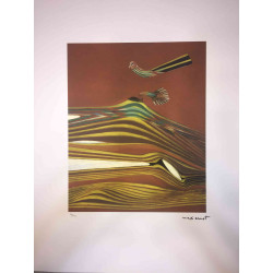 Max Ernst Lithografie off set 50x70 cm gecertificeerd