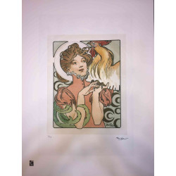 Set de litografía Alphonse Mucha 50x70 cm