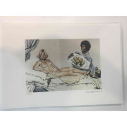 Mel Ramos Off set lithograph cm 57x38 certified