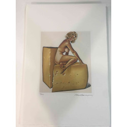 Mel Ramos Off set lithograph cm 57x38 certified