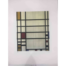 Pieter Cornelis Mondriaan Litografia off set 50x65 cm certificat