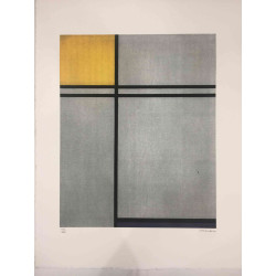 Pieter Cornelis Mondriaan Lithografie off set 50x65 cm gecertificeerd