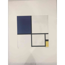 Pieter Cornelis Mondriaan Lithografie off set 50x65 cm gecertificeerd