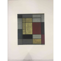Pieter Cornelis Mondriaan Lithografie off set 50x65 cm gecertificeerd