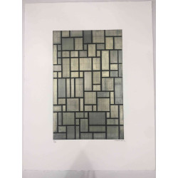 Pieter Cornelis Mondriaan Litografia off set 50x65 cm certificat
