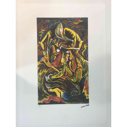 Jackson Pollock Lithografie off set 50x70 cm gecertificeerd