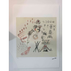 Jackson Pollock Lithografie off set 50x70 cm gecertificeerd