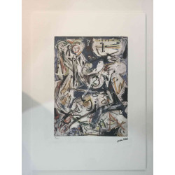 Set de litografía Jackson Pollock 50x70 cm certificado