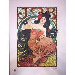 Set de litografía Alphonse Mucha 50x70 cm